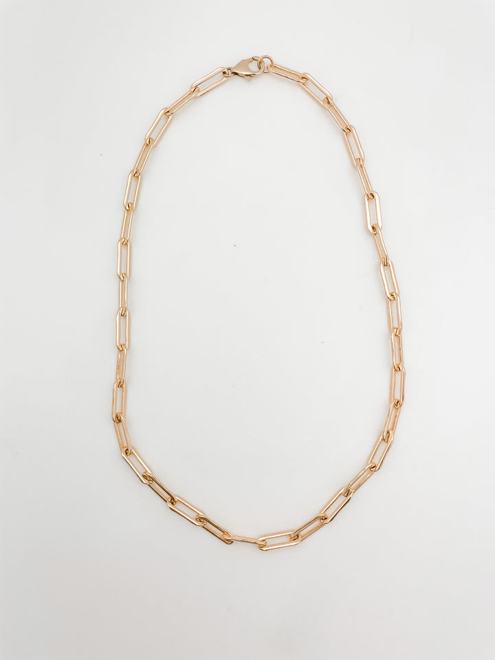 Paperclip Chain Necklace Large
