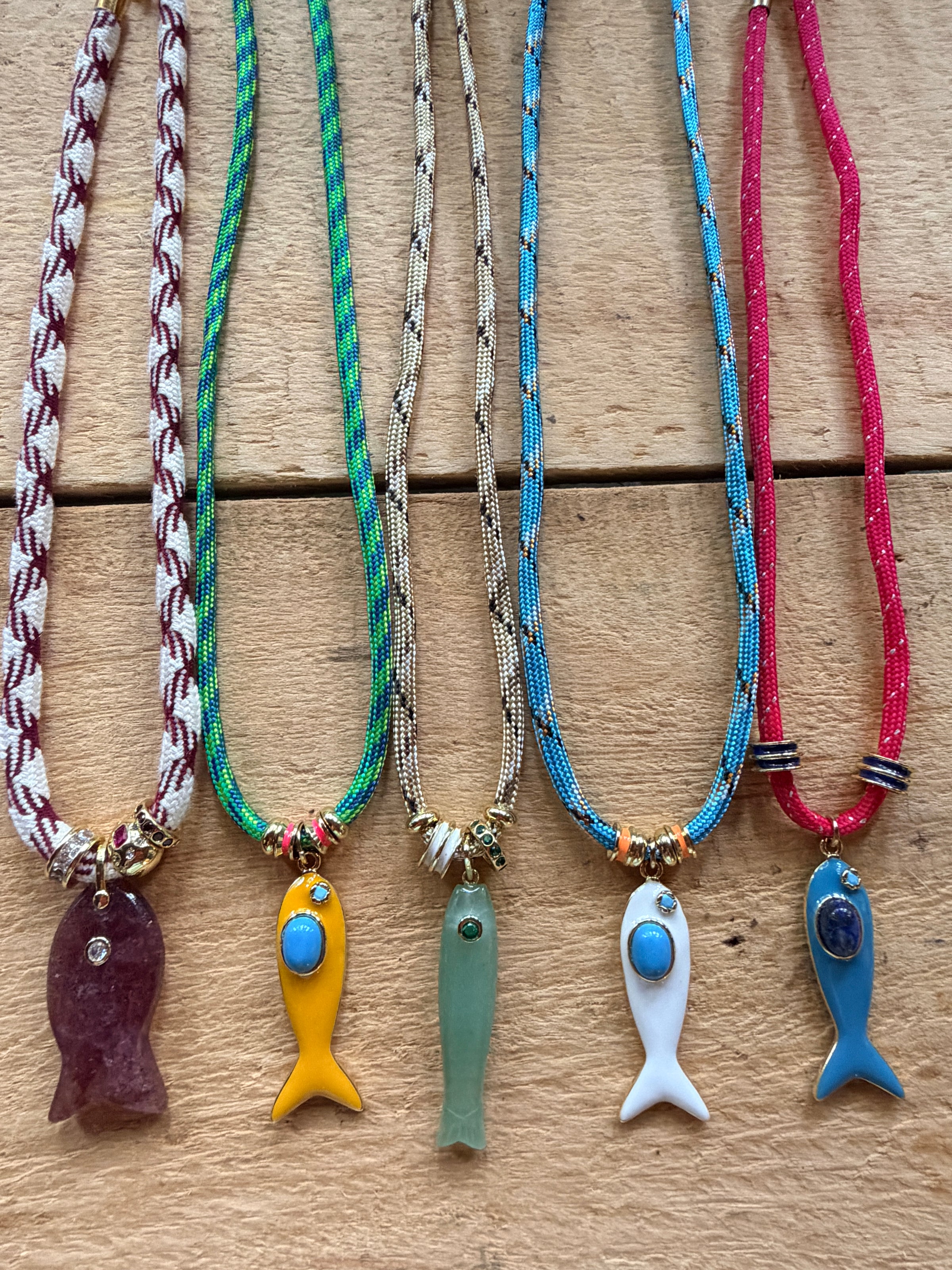 Cord Charm Necklaces