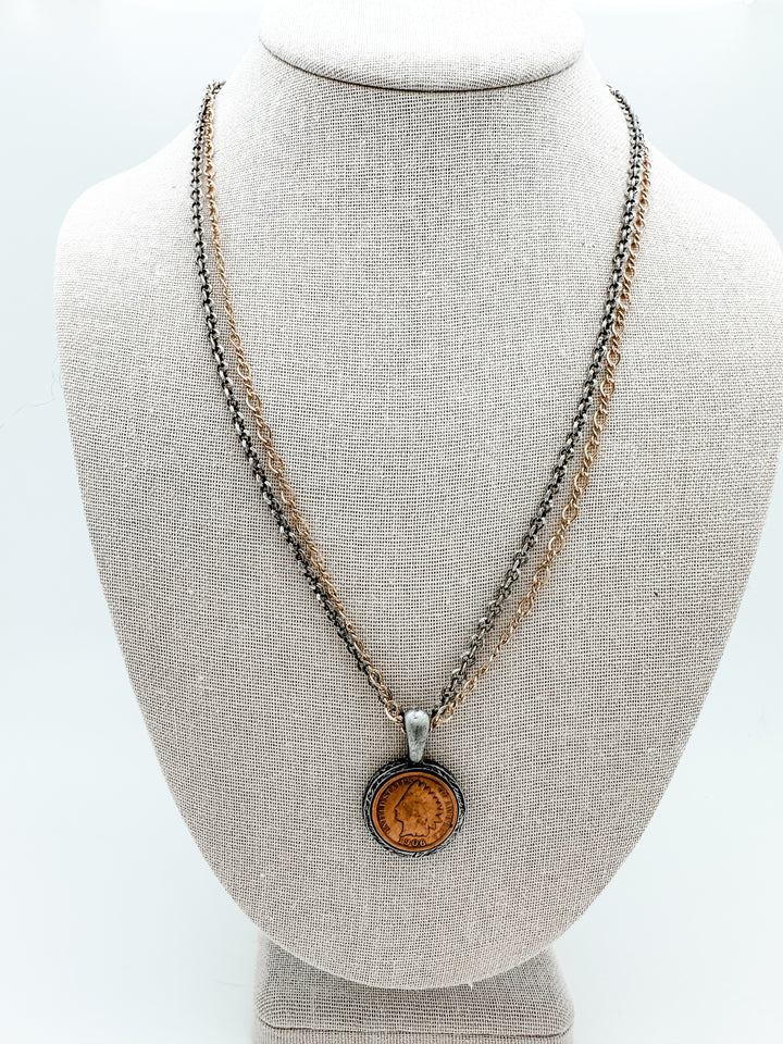 Vintage Penny Coin Necklace