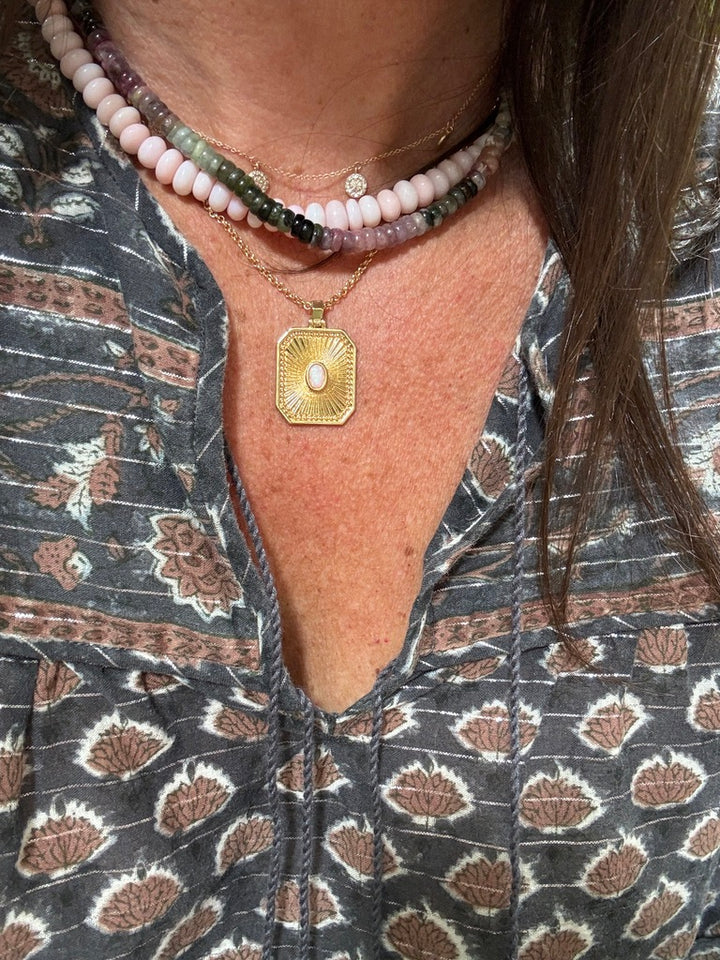 Pink Opal Palm Beach Candy Necklace