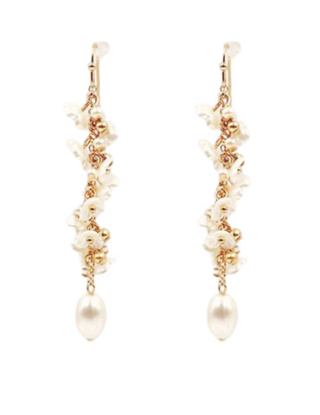 Pearl Chain Drop Earring