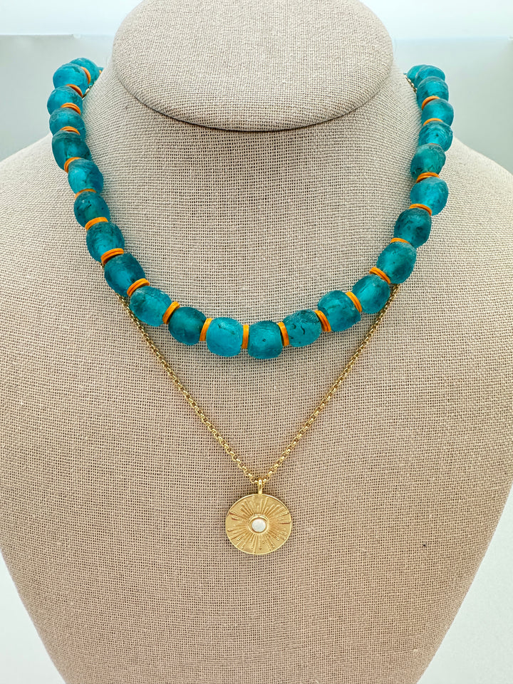 Marine Blue Poolside Necklace
