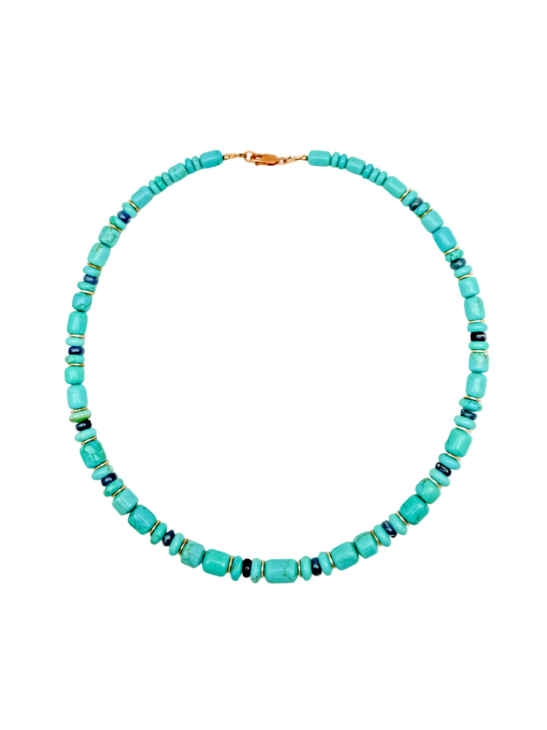 Turquoise Barrel Necklace