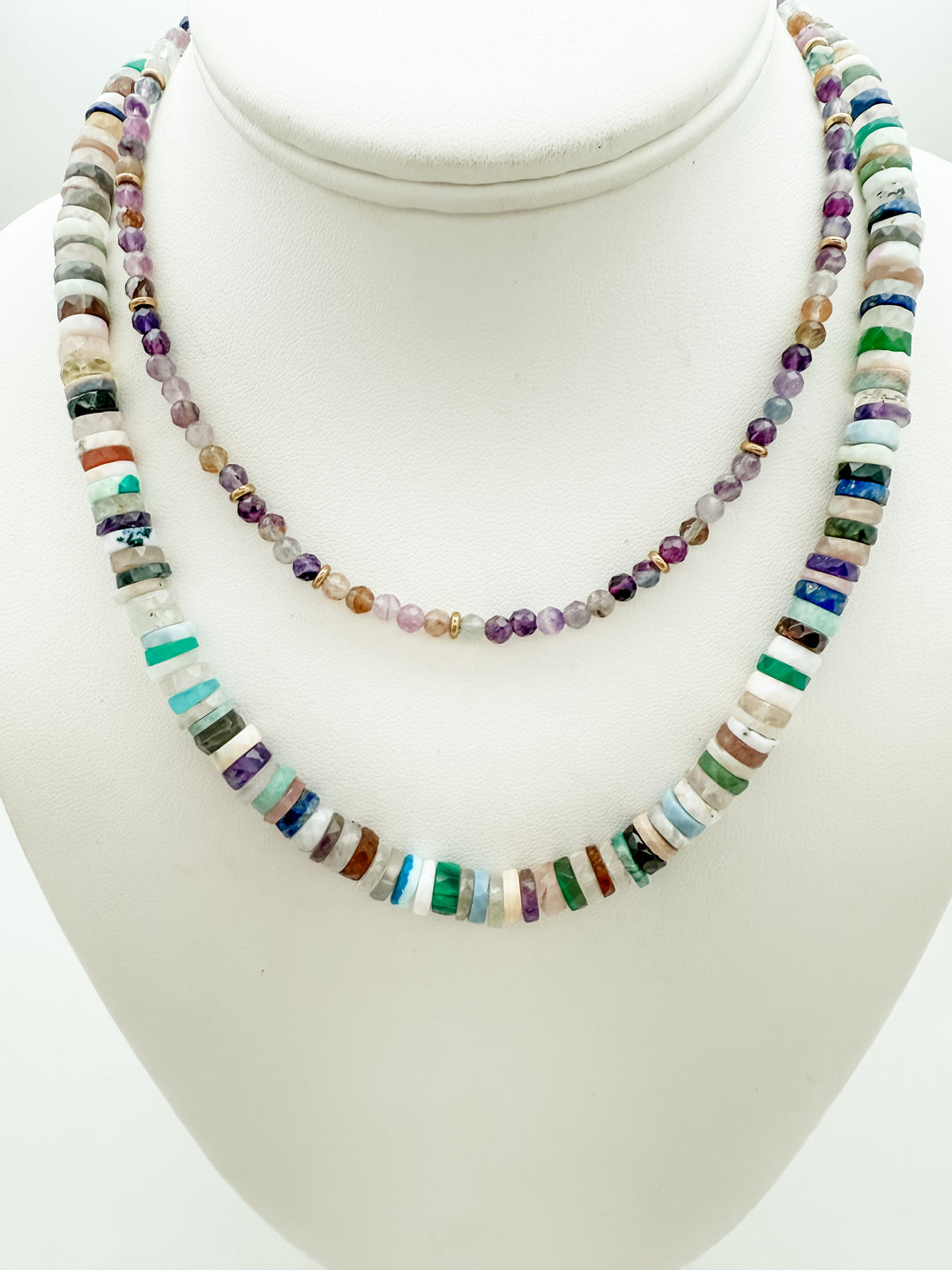 Mixed Tourmaline Layer Necklace