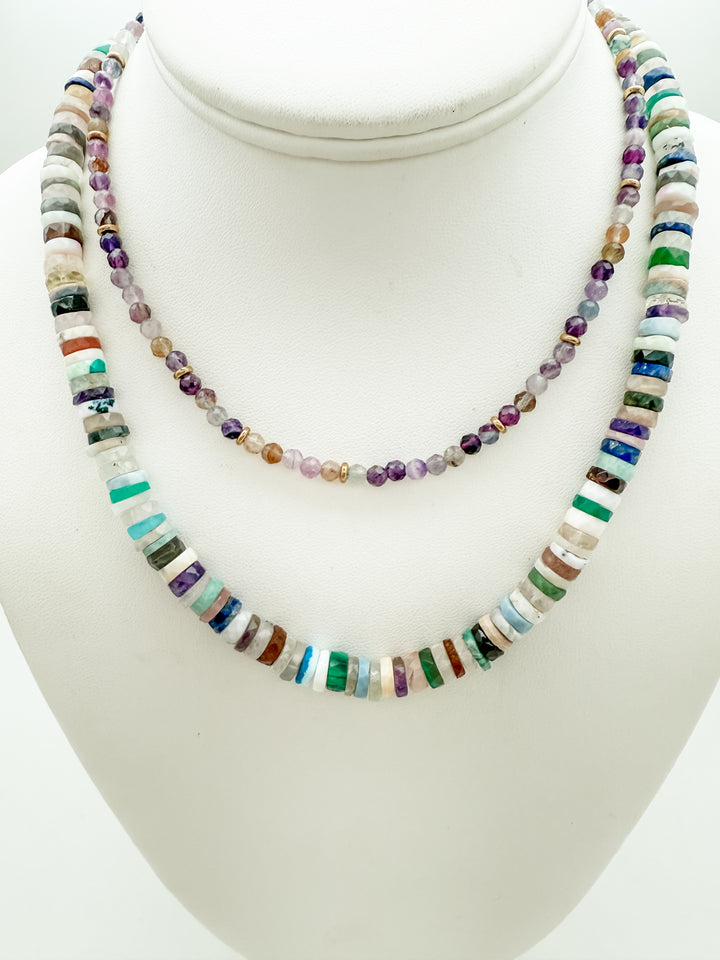 Mixed Tourmaline Layer Necklace