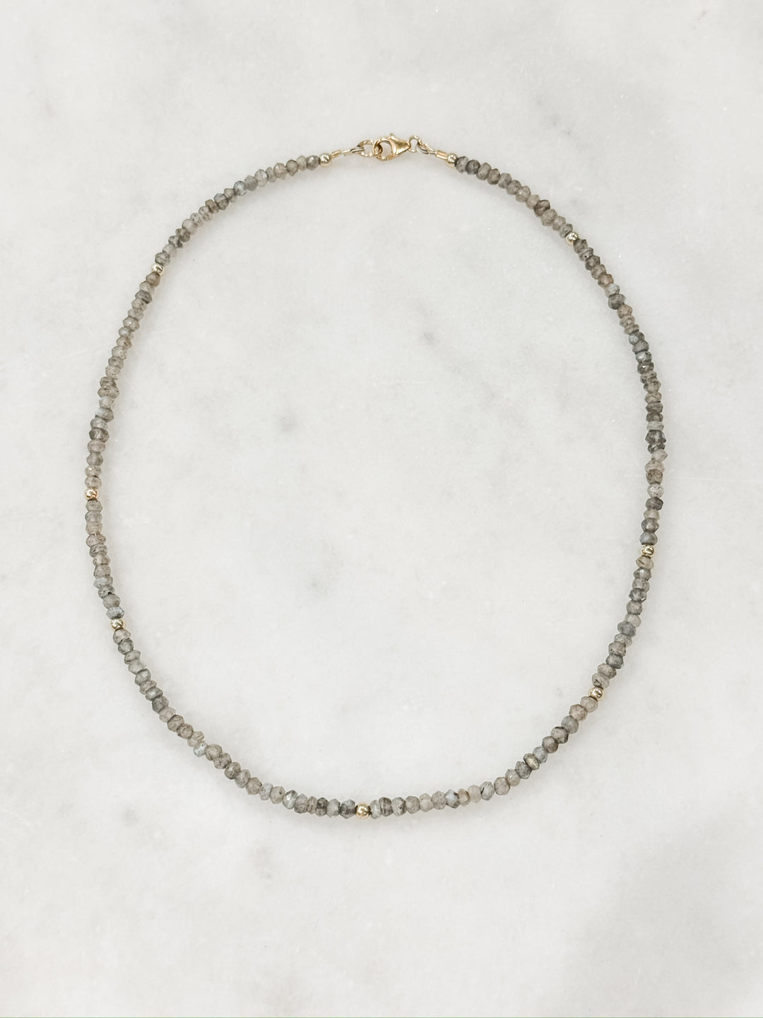 Labradorite Skinny Layer Necklace