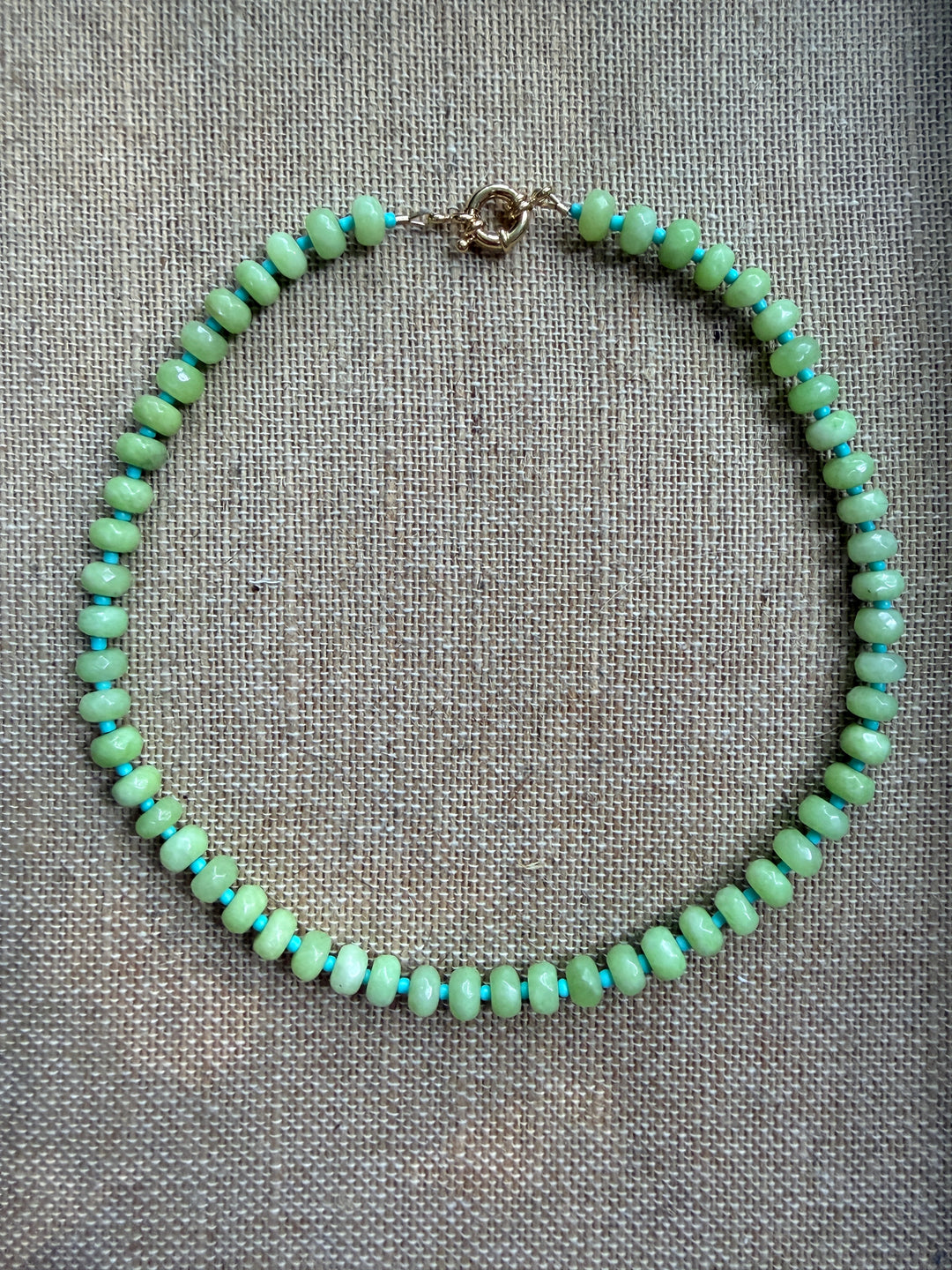 Green Jade Candy Necklace