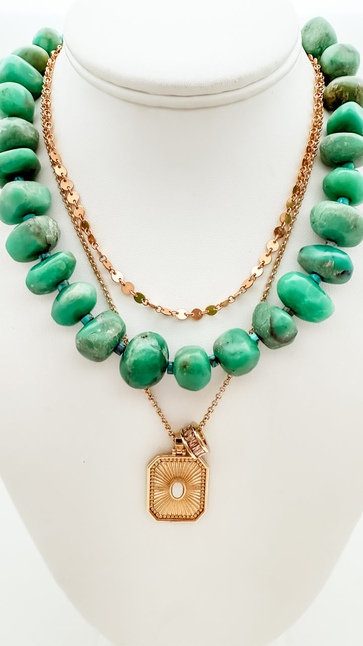 Gold Disco Chain Necklace