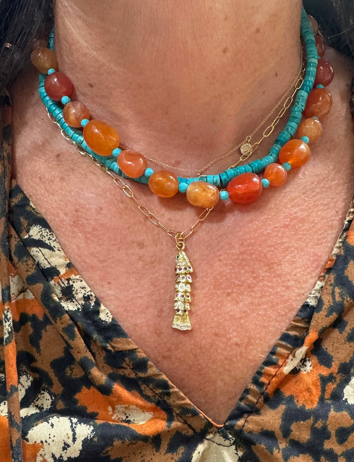 Fish Charm Necklace