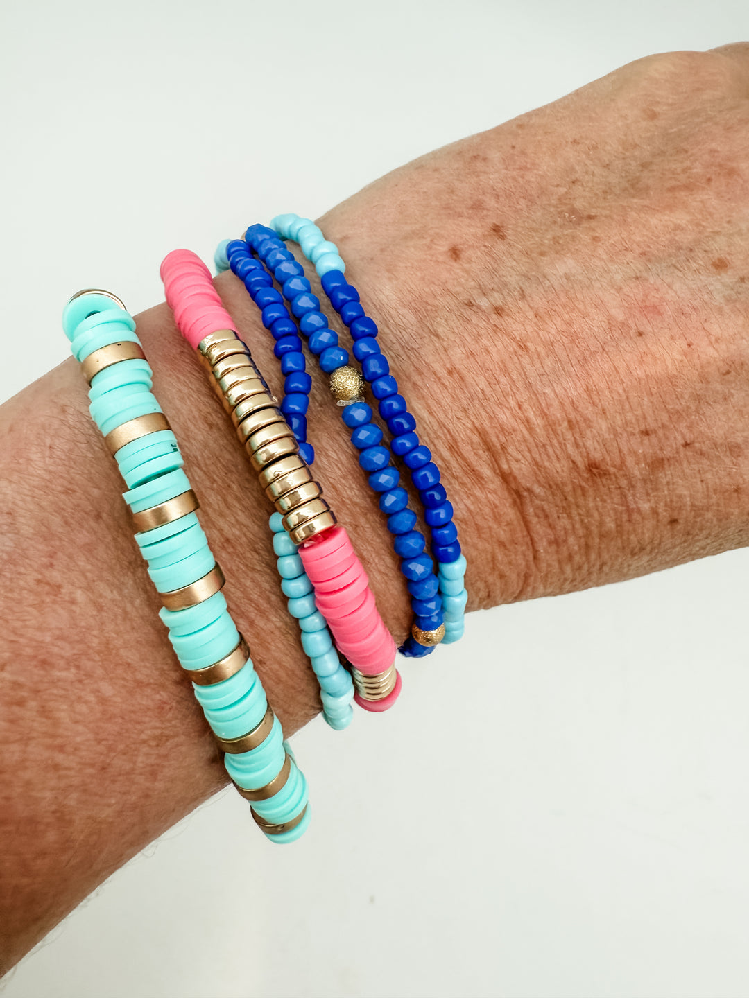 Teal and Pink Bracelet