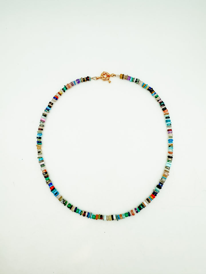 Fall Mixed Gemstone West Palm Necklace
