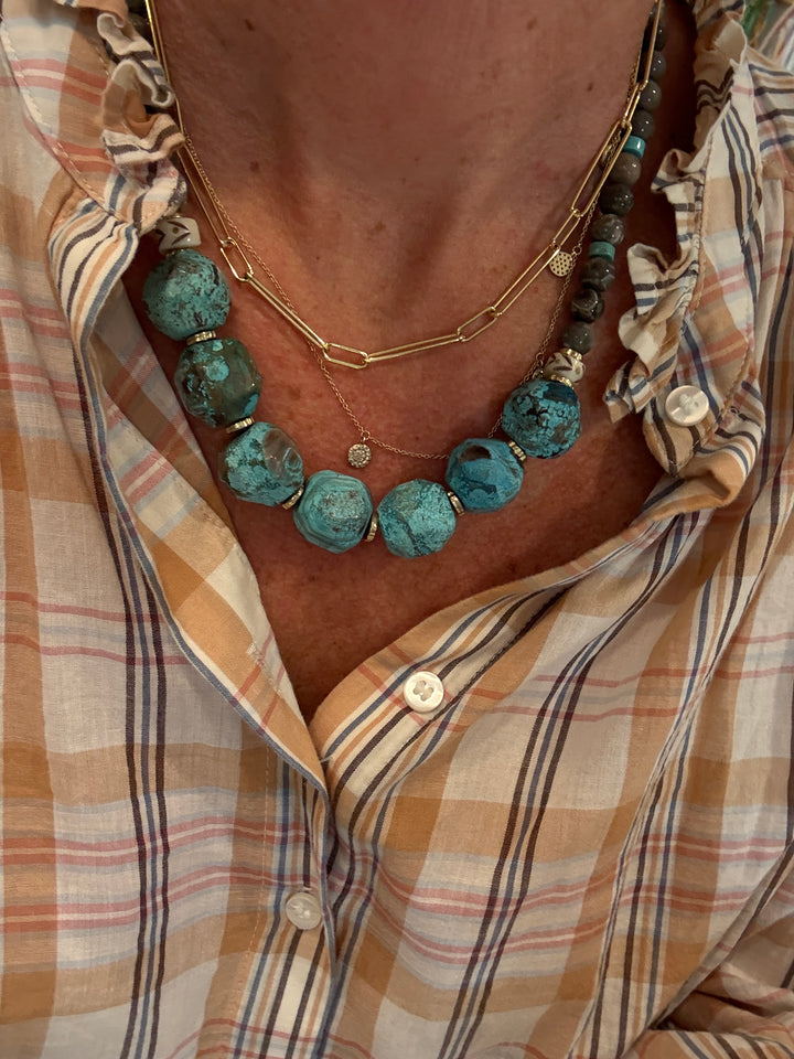 Turquoise Chrysocolla Necklace