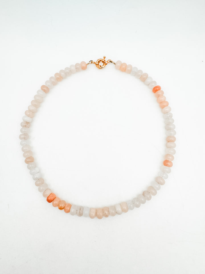 Peach Angelite Candy Necklace