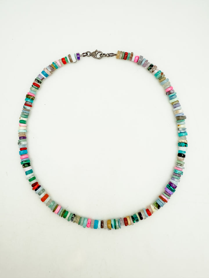 Mixed Gemstone West Palm with Diamond Clasp