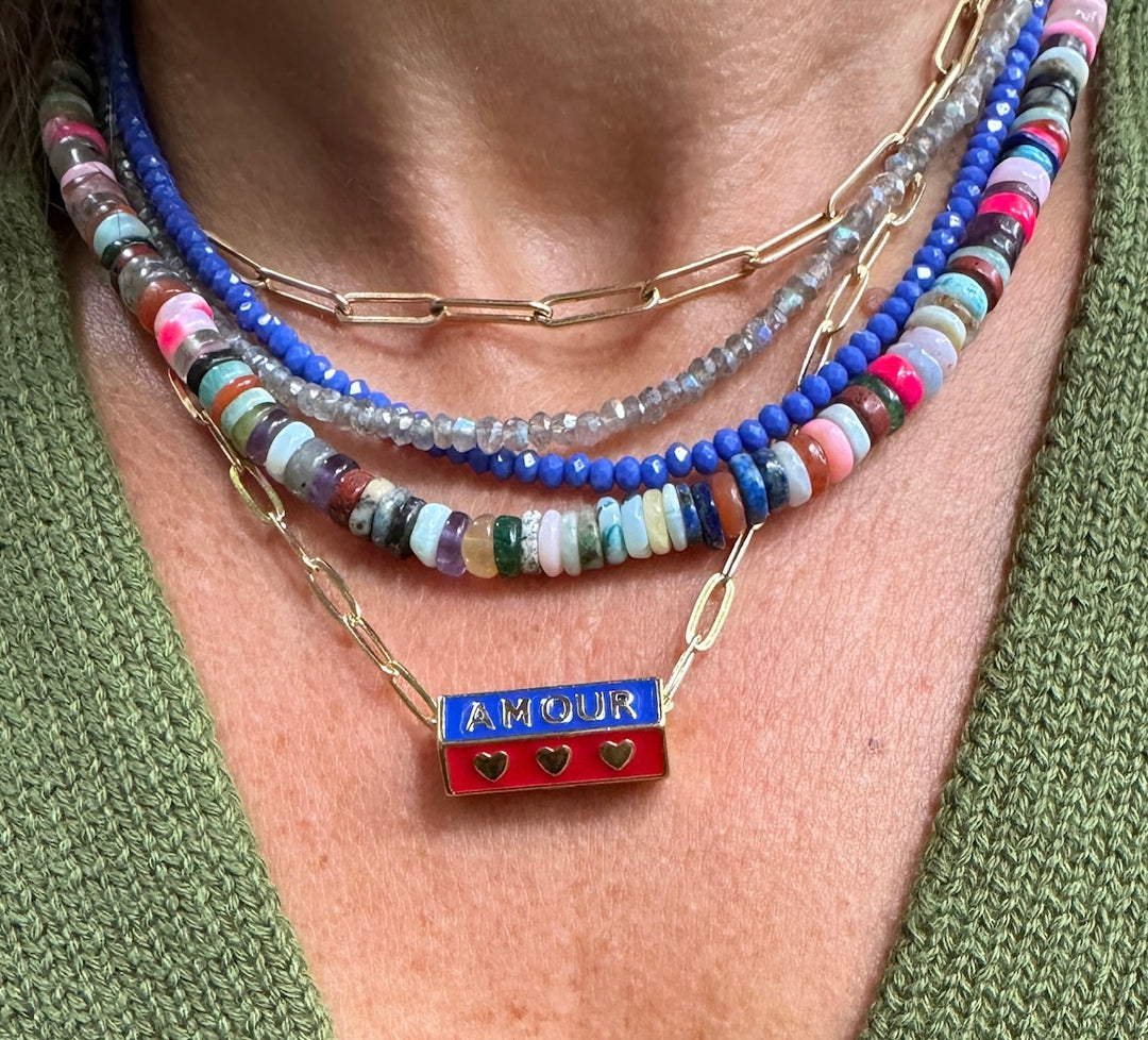 West Palm Candy Necklace Mixed Pink