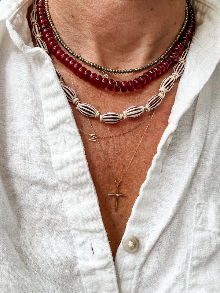 Burgundy Candy Necklace