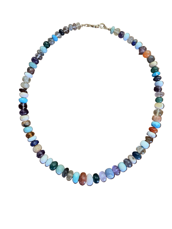 Multi Gemstone Graduated Candy Necklace