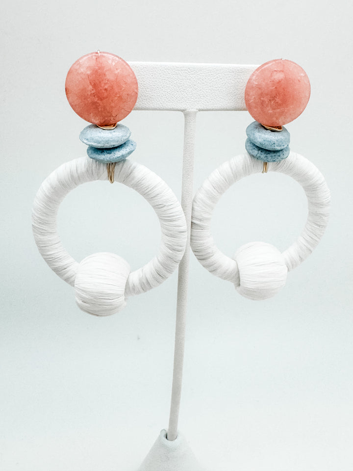Charlie Earring White