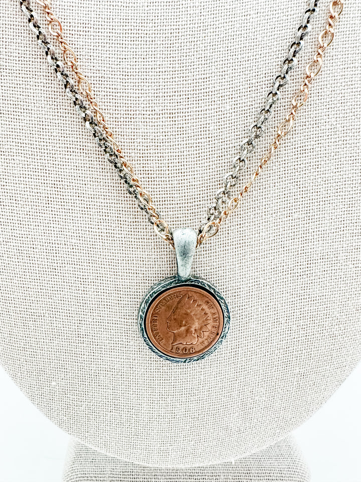 Vintage Penny Coin Necklace