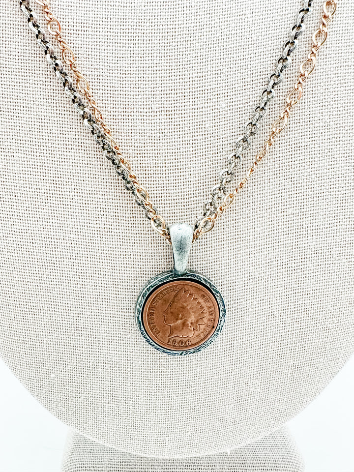 Vintage Penny Coin Necklace