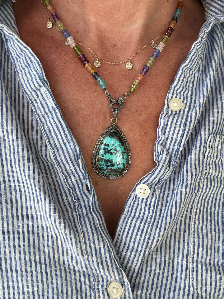 Faceted Gemstone Necklace