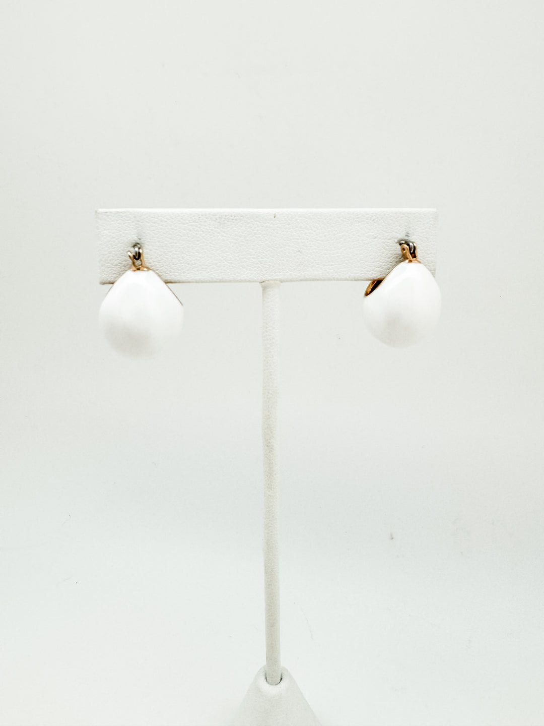 Mod Enamel Hoop Earring