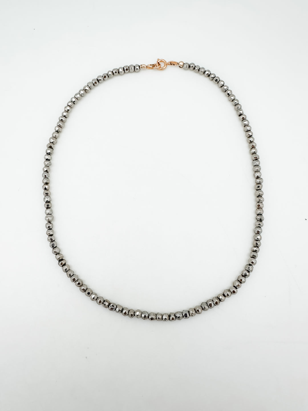 Silver Pyrite Necklace