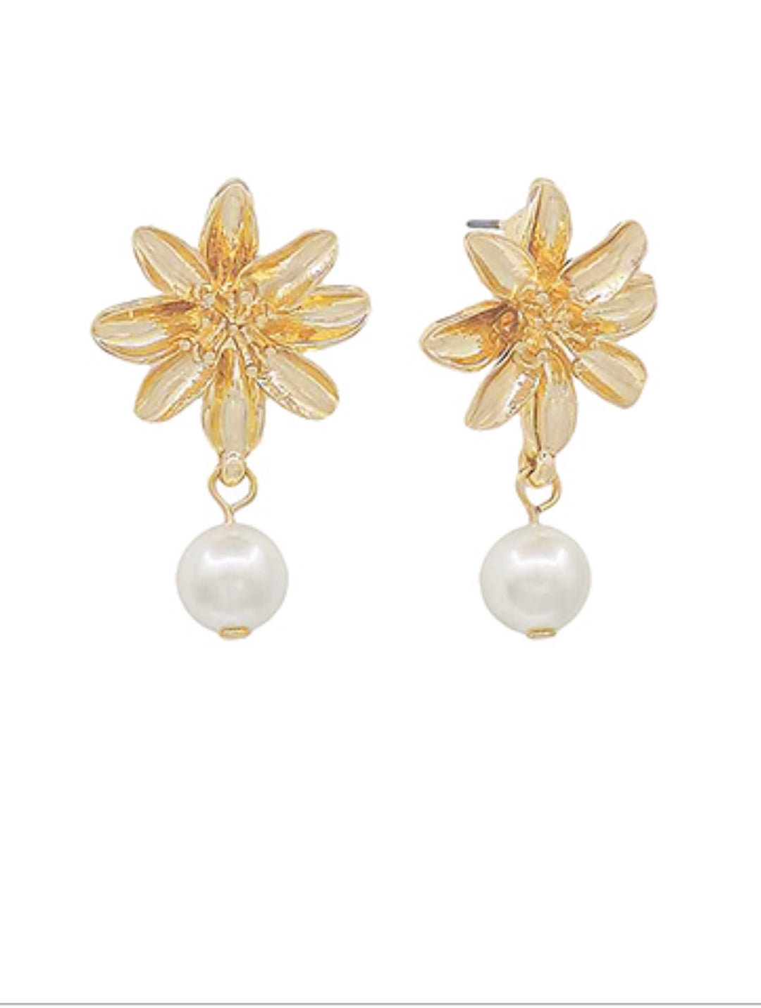 Flower and Pearl Earring