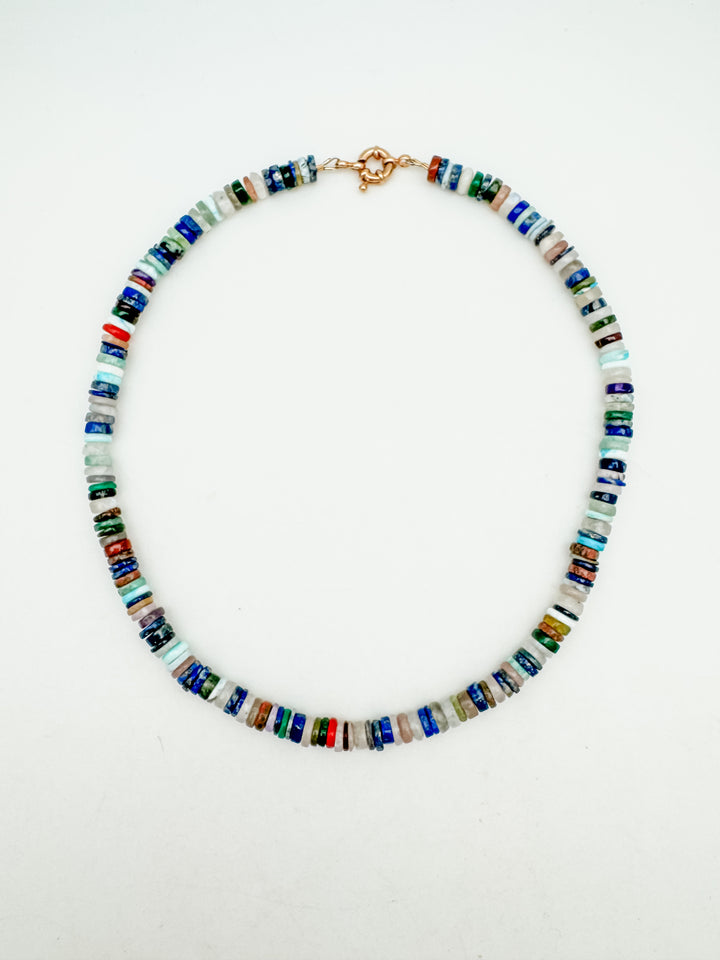 West Palm Candy Necklace Blue Mix
