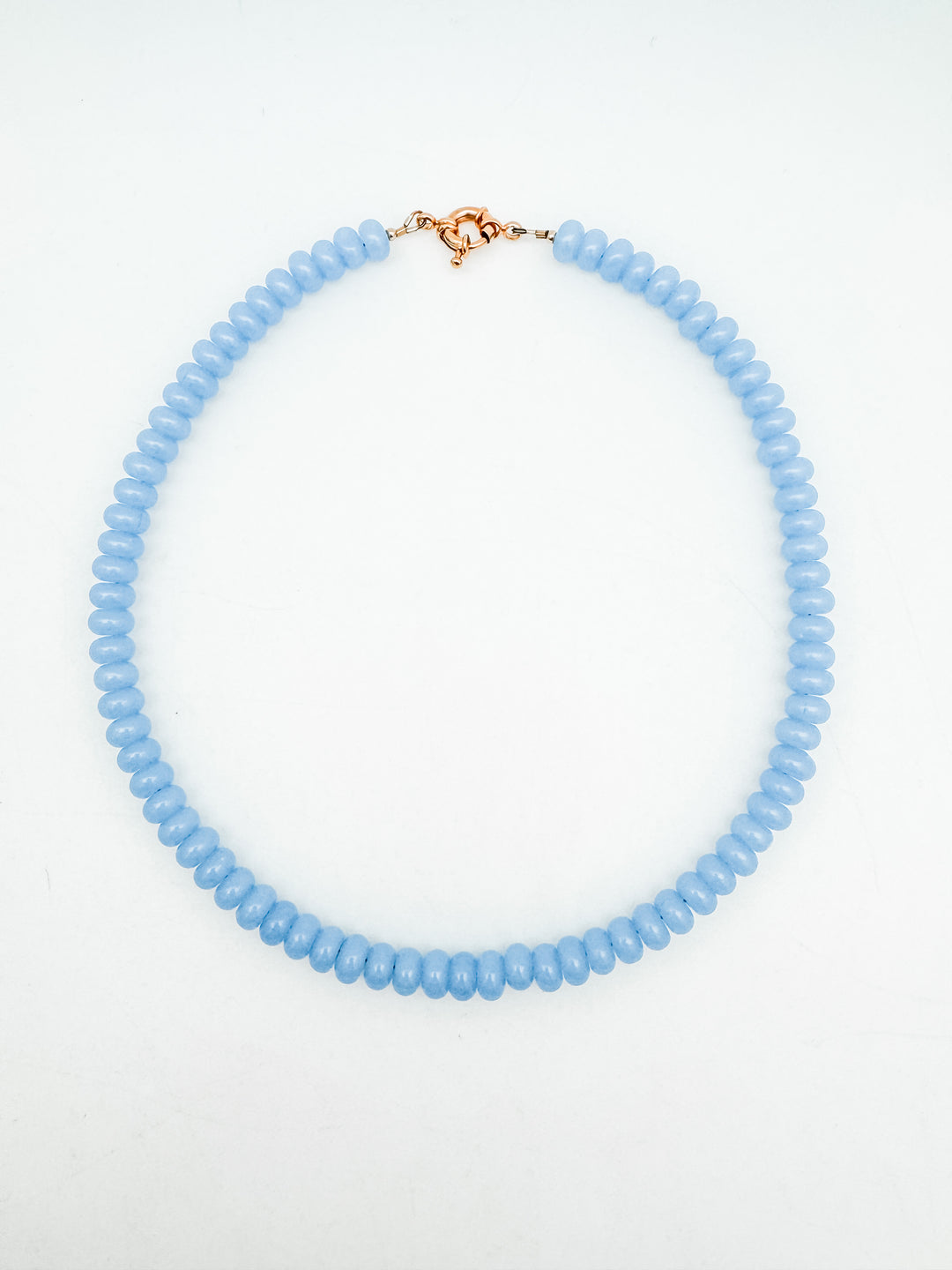 Light Blue Angelite Candy Necklace