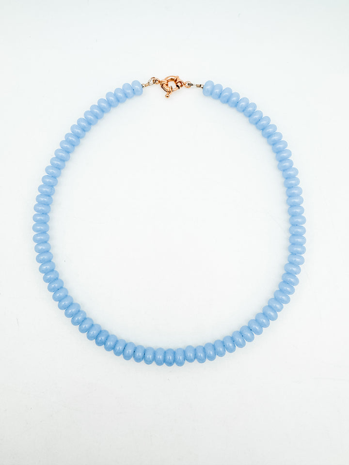 Light Blue Angelite Candy Necklace