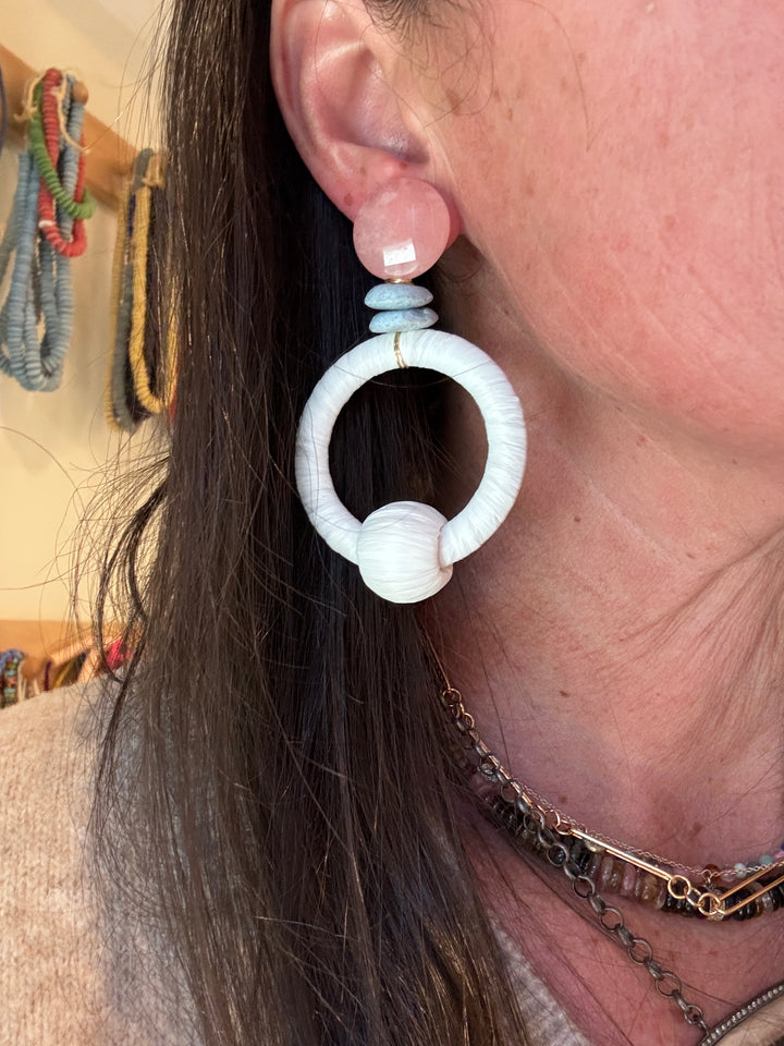 Charlie Earring White