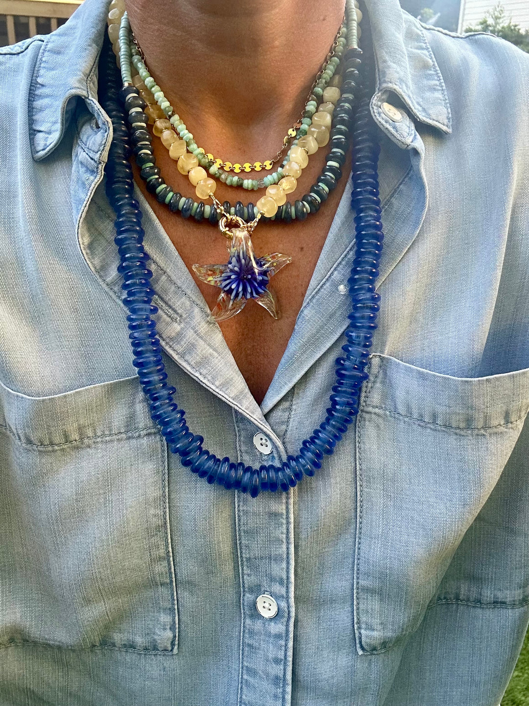 Yellow Citrine Necklace