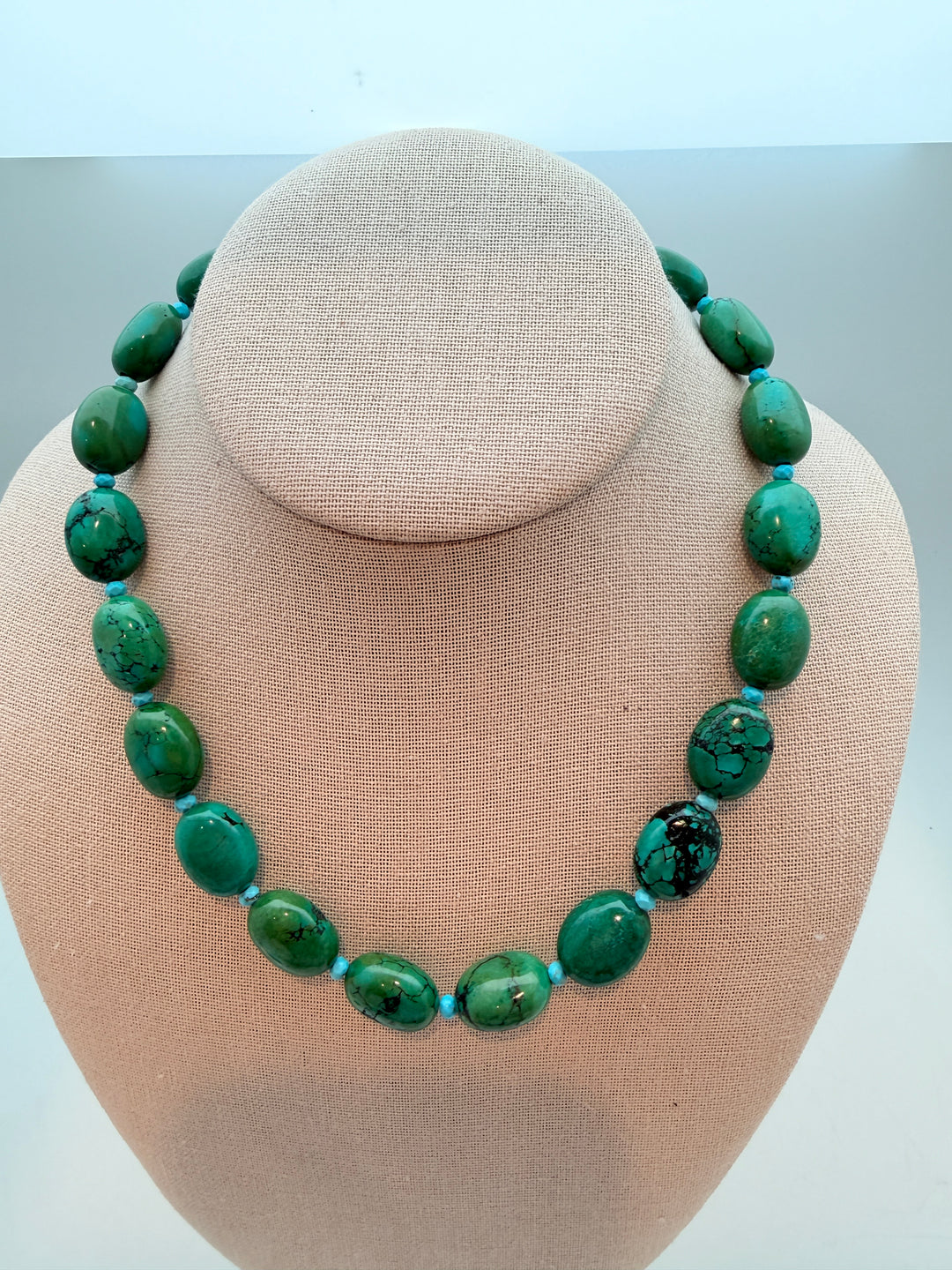 Green Turquoise Statement Necklace