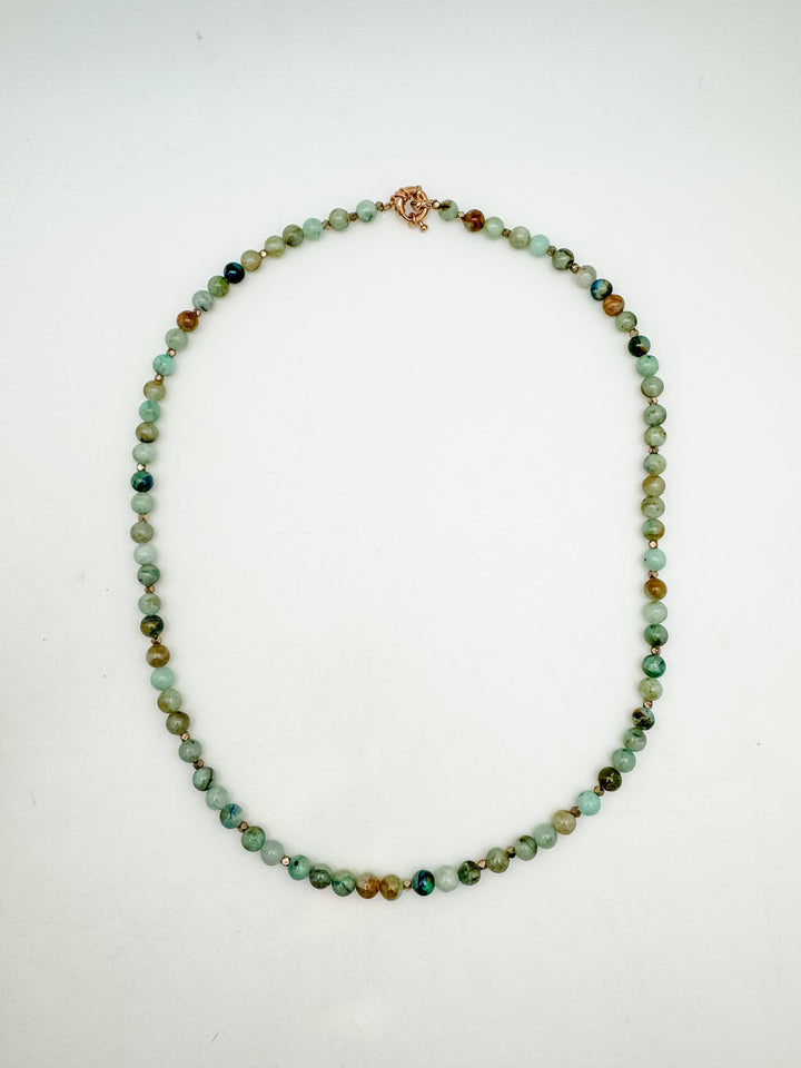 Chrysocolla Long Layer Necklace