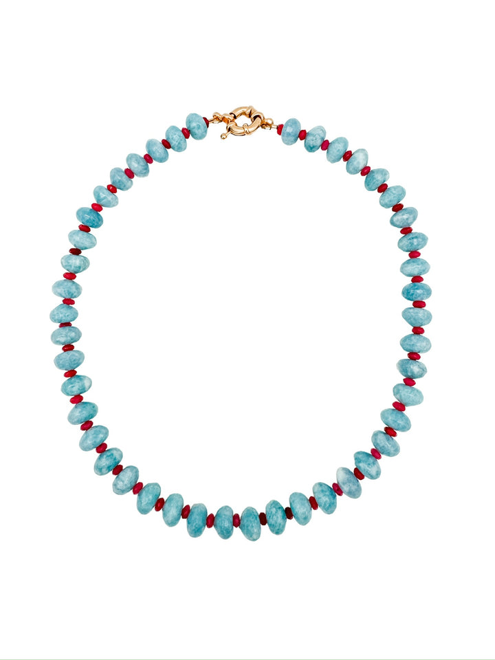 Agate and Jade Necklace