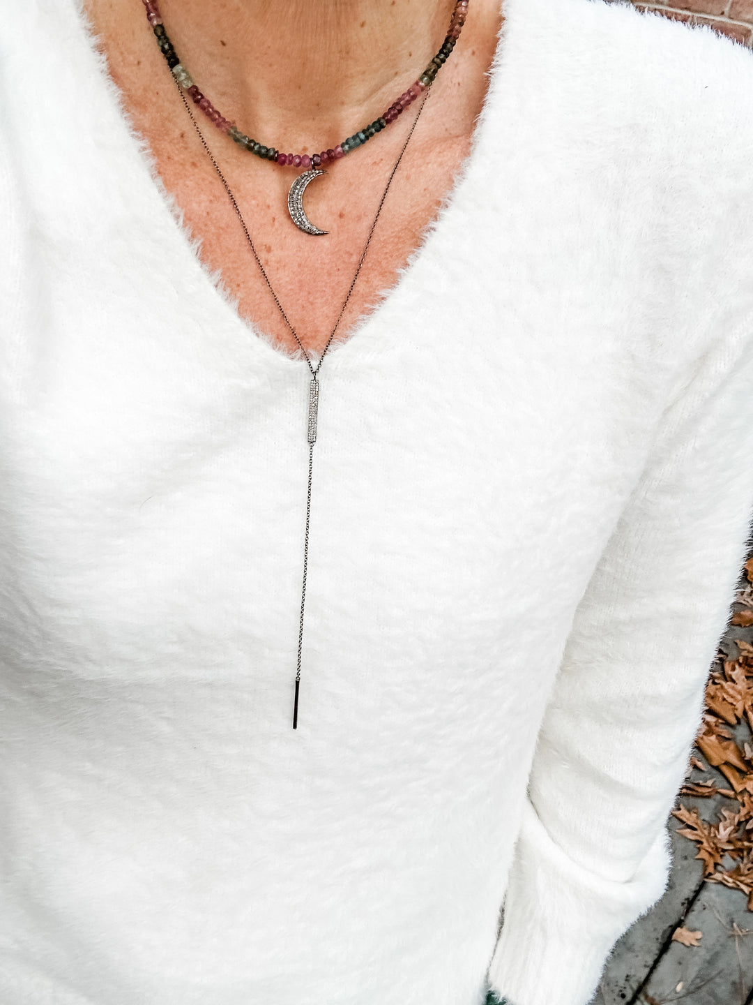 Pave Diamond Lariat