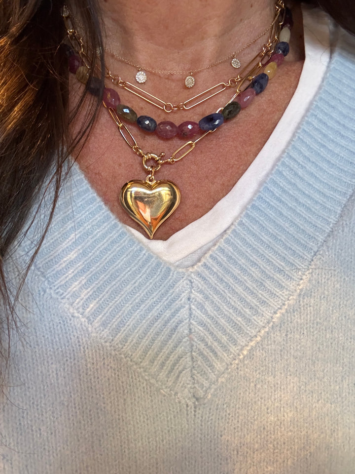 Puff Heart Necklace