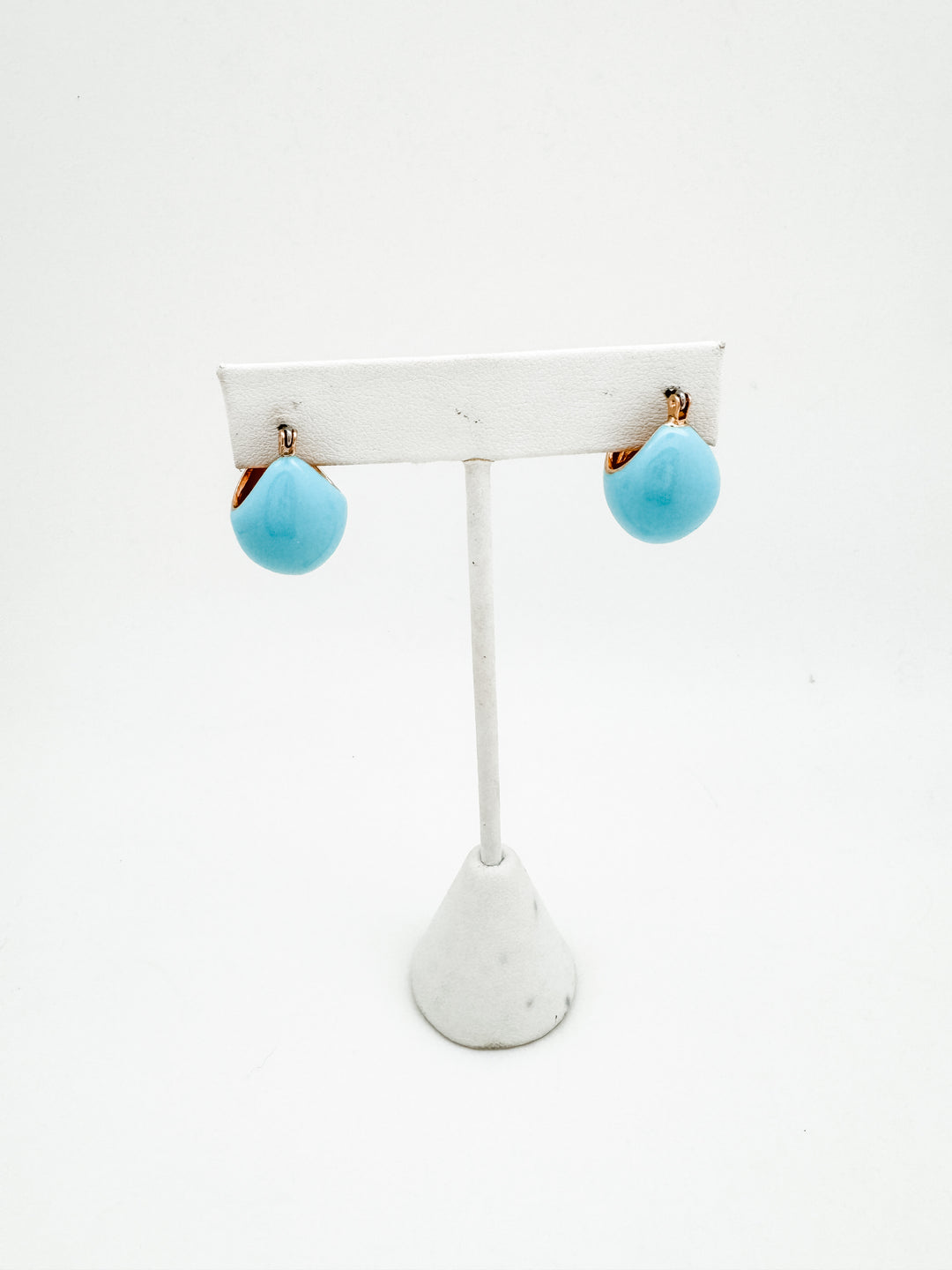 Mod Enamel Hoop Earring