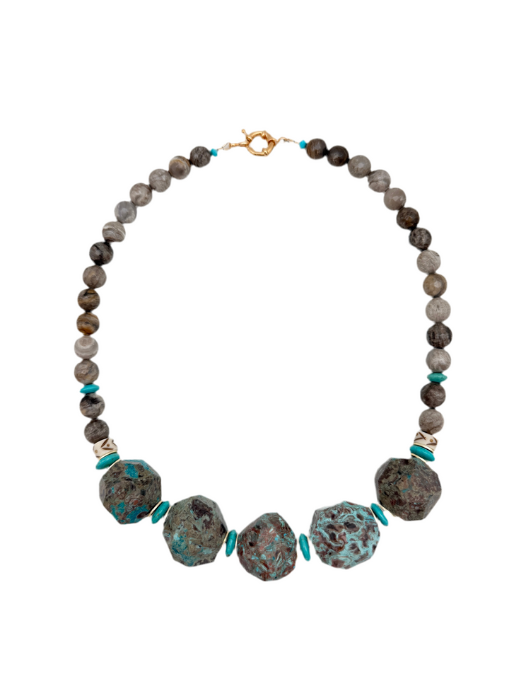 Chrysocolla and Jasper Necklace