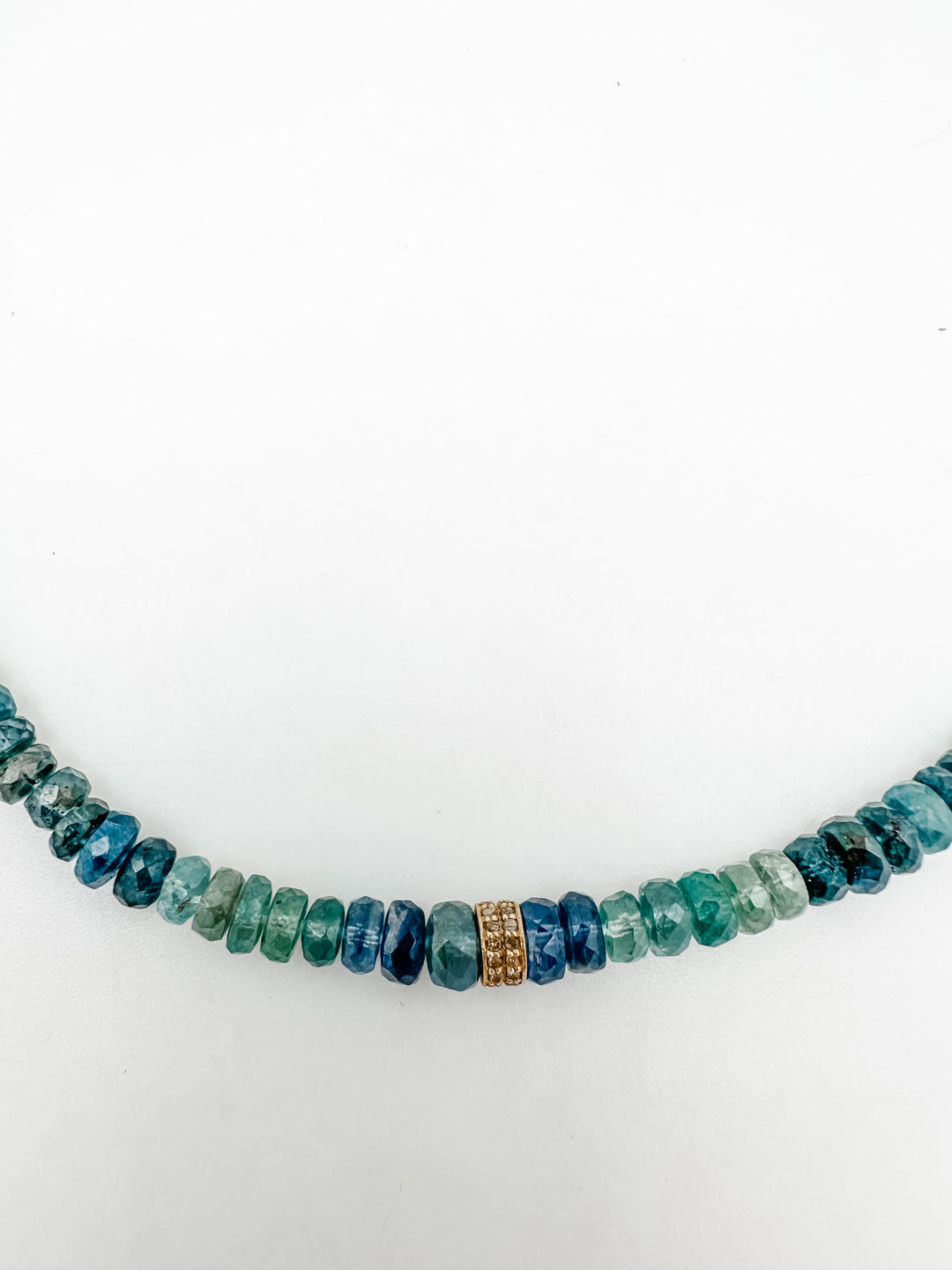 Kyanite and Diamond Necklace