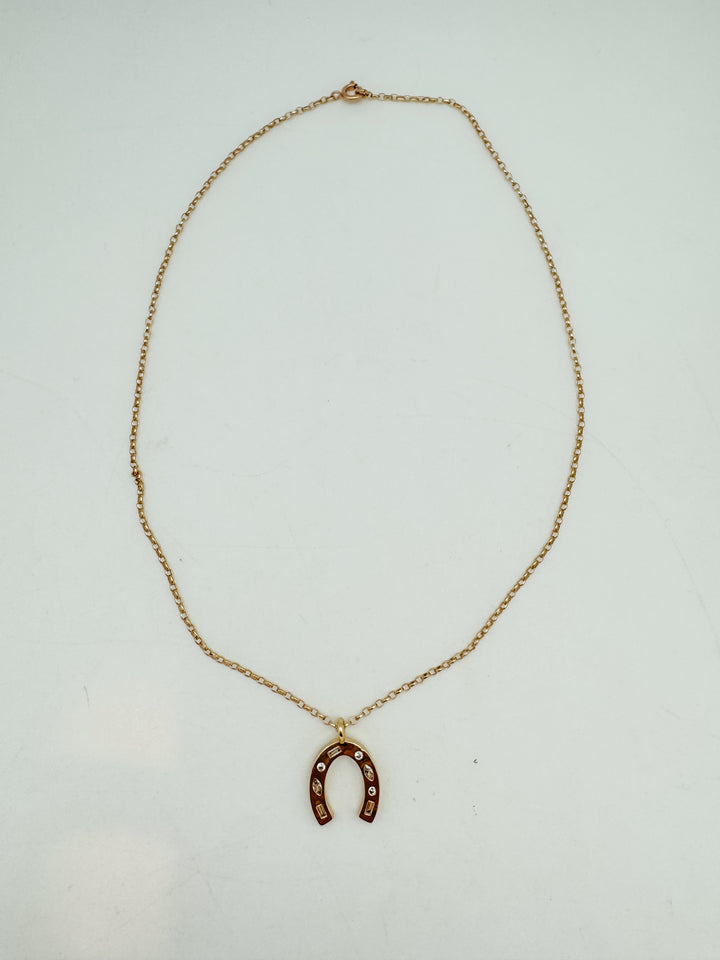 Horseshoe Pendant Necklace