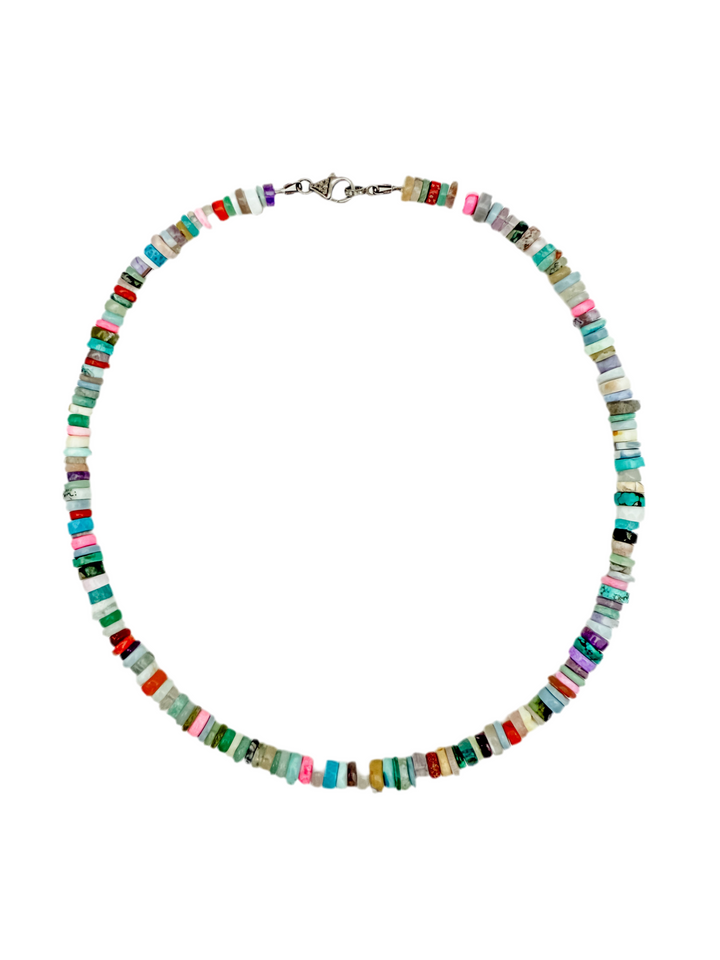Mixed Gemstone West Palm with Diamond Clasp