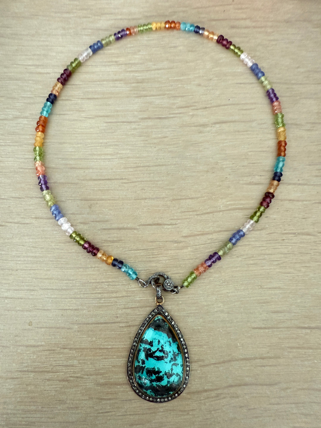 Faceted Gemstone Necklace