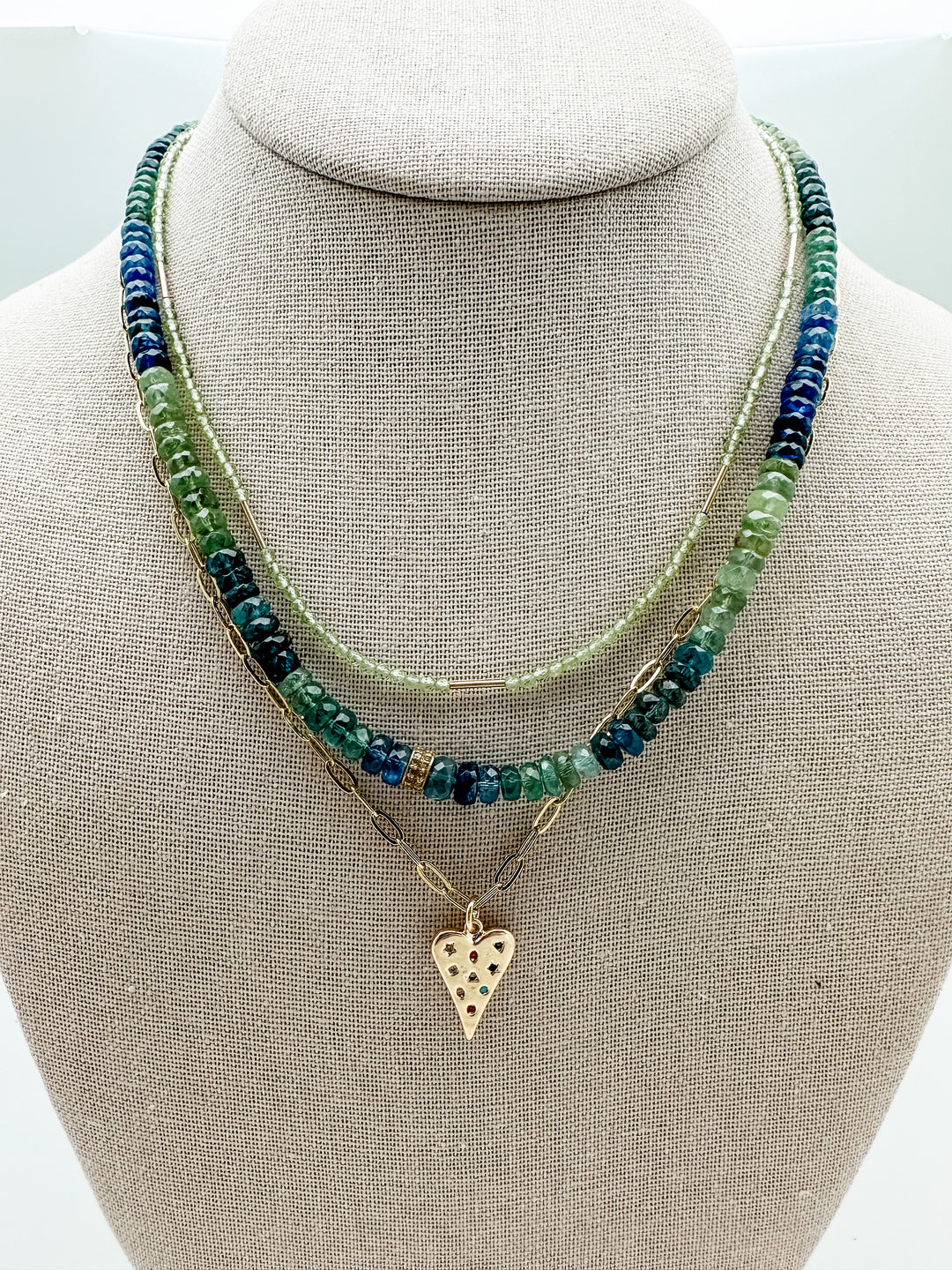 Kyanite and Diamond Necklace
