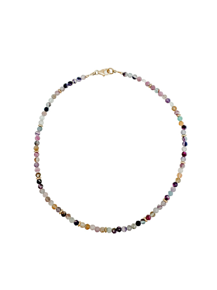 Mixed Tourmaline Layer Necklace
