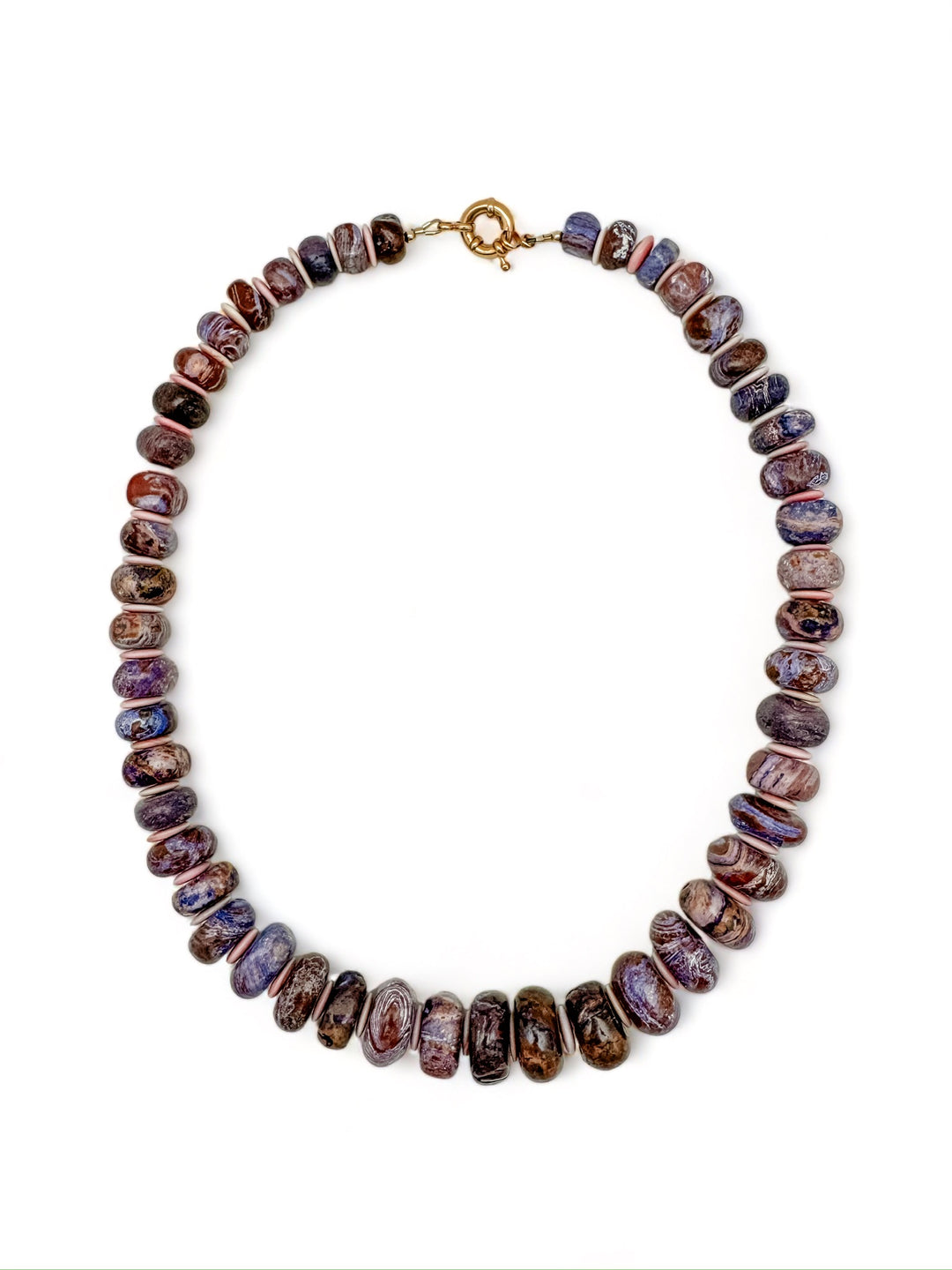 Purple Jasper Gemstone Necklace