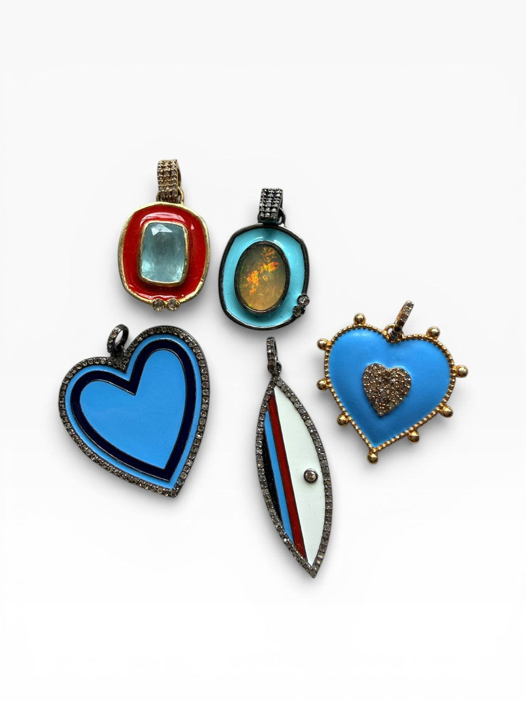 Enamel Surf Board Charm
