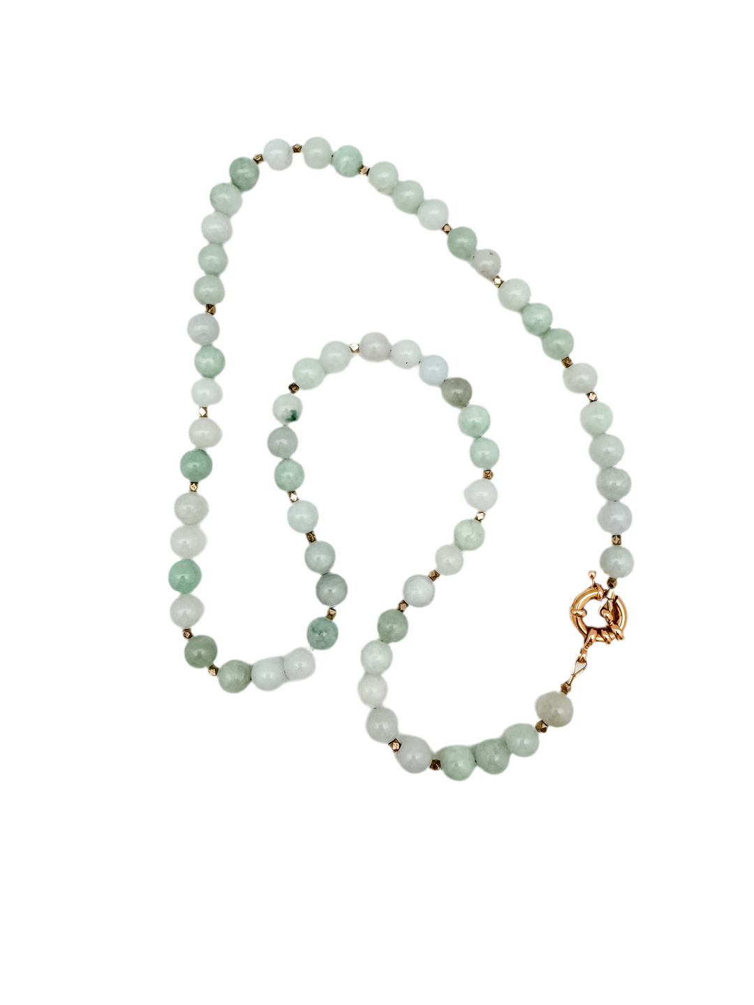 Jade Long Layer Necklace