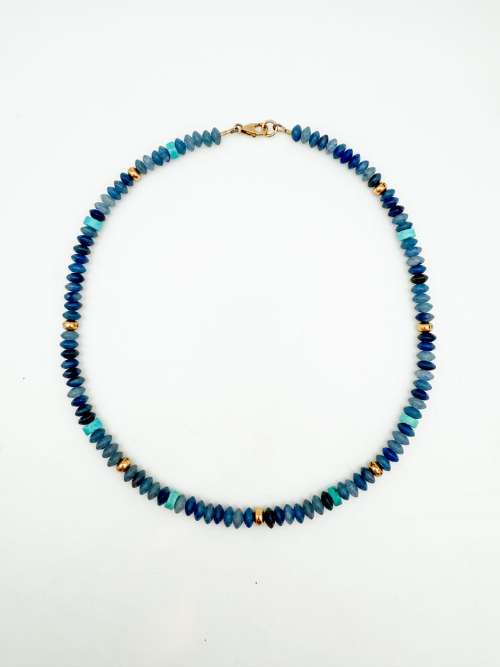 Denim Blue Jade Necklace
